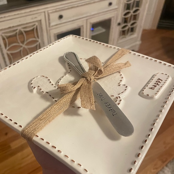 Mud Pie Happy Turkey Time Platter Set - Picture 3 of 5